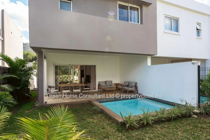 Stunning Furnished Duplex with Private Pool in Petite Rivière Noire